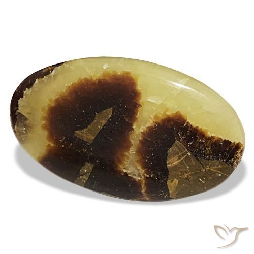 89.40 ct Multicolor Calcite Stone, Natural Calcite in Oval Cabochon Shape for Sale