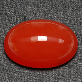 46.00 ct Orange Carnelian Gemstone, Carnelian Gem in Oval Cabochon Shape for Sale.
