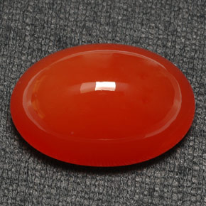 39.75 ct Orange Carnelian Gemstone, Carnelian Gem in Oval Cabochon Shape for Sale.