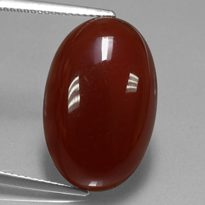 14.62 ct Orange Carnelian Gemstone, Carnelian Gem in Oval Cabochon Shape for Sale.