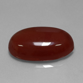 14.62 ct Orange Carnelian Stone, Natural Carnelian in Oval Cabochon Shape for Sale