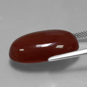 Carnelian Gemstone in 21.7 x 14 mm Size for Sale, Carnelian Stone in Red Orange Color
