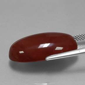 Carnelian Gemstone in 21.7 x 14 mm Size for Sale, Carnelian Stone in Red Orange Color