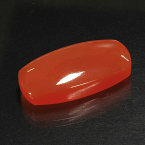 17.62 ct Orange Carnelian Gemstone, Carnelian Gem in Fancy Cabochon Shape for Sale.