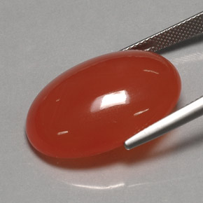 Carnelian Gemstone in 25.4 x 18 mm Size for Sale, Carnelian Stone in Red Orange Color