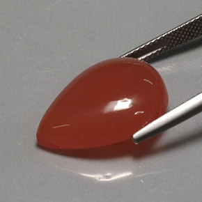 Carnelian Gemstone in 20 x 15 mm (calibrated) Size for Sale, Carnelian Stone in Red Orange Color