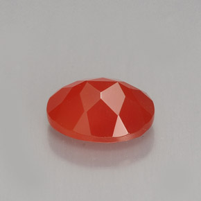 Carnelian Gemstone in 9 x 7 mm (calibrated) Size for Sale, Carnelian Stone in Red Orange Color
