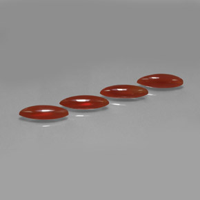 8.10 ct Orange Carnelian Stone, Natural Carnelian in Marquise Cabochon Shape for Sale