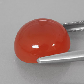Carnelian Gemstone in 10 mm (calibrated) Size for Sale, Carnelian Stone in Red Orange Color