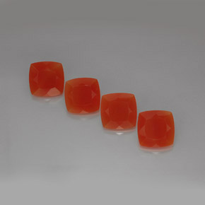 14.17 ct Orange Carnelian Gemstone, Carnelian Gem in Cushion-Cut Shape for Sale.