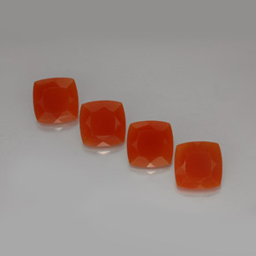 14.42 ct Orange Carnelian Gemstone, Carnelian Gem in Cushion-Cut Shape for Sale.