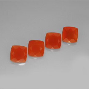 14.80 ct Orange Carnelian Stone, Natural Carnelian in Cushion-Cut Shape for Sale