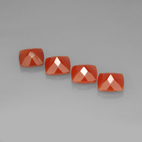 Carnelian Gemstone in 10.1 x 10.1 mm Size for Sale, Carnelian Stone in Red Orange Color