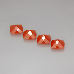 Carnelian Gemstone in 10.1 x 10.1 mm Size for Sale, Carnelian Stone in Red Orange Color