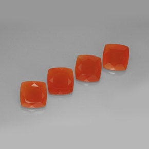 14.37 ct Orange Carnelian Stone, Natural Carnelian in Cushion-Cut Shape for Sale