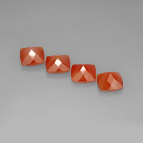 Carnelian Gemstone in 10.1 x 10.1 mm Size for Sale, Carnelian Stone in Red Orange Color