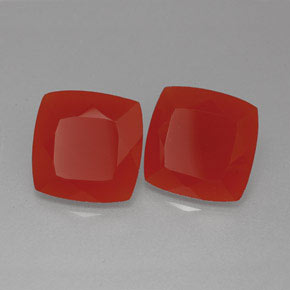 7.23 ct Orange Carnelian Stone, Natural Carnelian in Cushion-Cut Shape for Sale