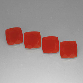 15.03 ct Orange Carnelian Gemstone, Carnelian Gem in Cushion-Cut Shape for Sale.