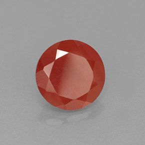 1.85 ct Orange Carnelian Stone, Natural Carnelian in Round Facet Shape for Sale