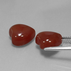Carnelian Gemstone in 10 x 10 mm (calibrated) Size for Sale, Carnelian Stone in Orange Color