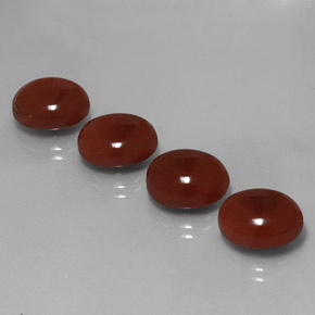 Carnelian Gemstone in 12 x 10 mm (calibrated) Size for Sale, Carnelian Stone in Red Orange Color