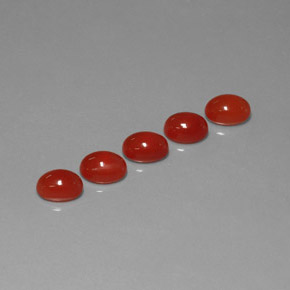 2.77 ct Orange Carnelian Stone, Natural Carnelian in Oval Cabochon Shape for Sale