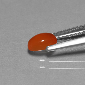 Carnelian Gemstone in 6 x 4 mm (calibrated) Size for Sale, Carnelian Stone in Orange Color
