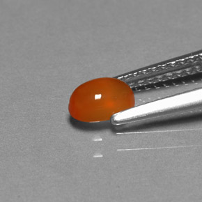 Carnelian Gemstone in 6 x 4 mm (calibrated) Size for Sale, Carnelian Stone in Orange Color