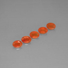 3.38 ct Orange Carnelian Stone, Natural Carnelian in Oval Facet Shape for Sale