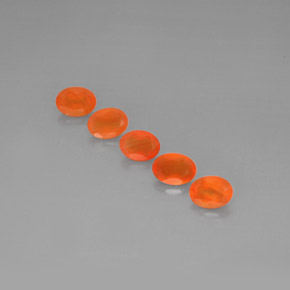 4.00 ct Orange Carnelian Gemstone, Carnelian Gem in Oval Facet Shape for Sale.