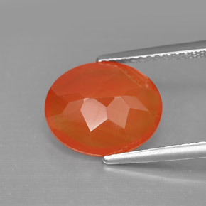 Carnelian Gemstone in 12 x 10 mm (calibrated) Size for Sale, Carnelian Stone in Red Orange Color