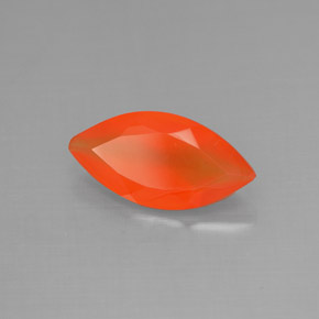 1.40 ct Orange Carnelian Stone, Natural Carnelian in Marquise Facet Shape for Sale