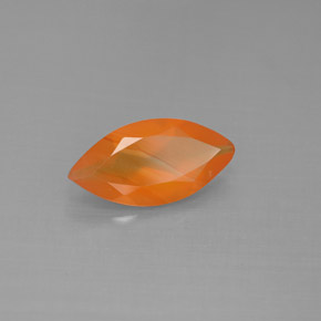 1.10 ct Orange Carnelian Stone, Natural Carnelian in Marquise Facet Shape for Sale