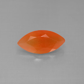 1.70 ct Orange Carnelian Gemstone, Carnelian Gem in Marquise Facet Shape for Sale.