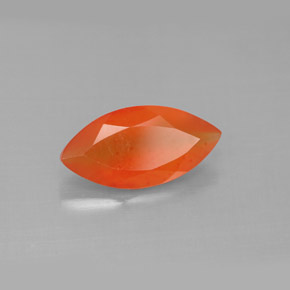 1.43 ct Orange Carnelian Stone, Natural Carnelian in Marquise Facet Shape for Sale