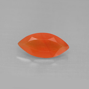 1.60 ct Orange Carnelian Gemstone, Carnelian Gem in Marquise Facet Shape for Sale.