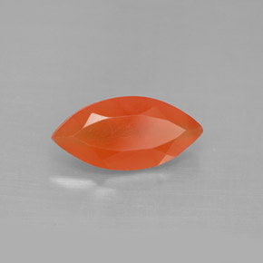 1.60 ct Orange Carnelian Stone, Natural Carnelian in Marquise Facet Shape for Sale