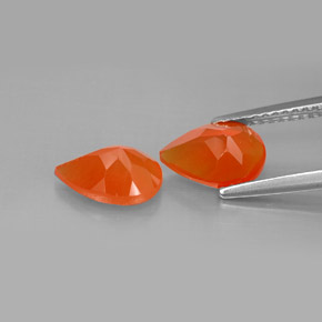 Carnelian Gemstone in 9 x 6 mm (calibrated) Size for Sale, Carnelian Stone in Orange Color