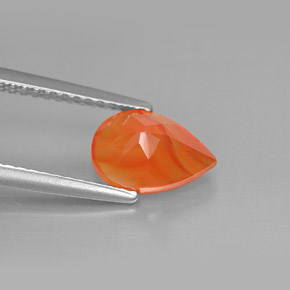 Carnelian Gemstone in 9 x 6 mm (calibrated) Size for Sale, Carnelian Stone in Orange Color