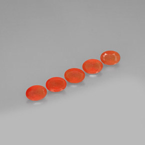 3.60 ct Orange Carnelian Stone, Natural Carnelian in Oval Facet Shape for Sale