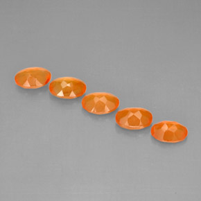 Carnelian Gemstone in 7 x 5 mm (calibrated) Size for Sale, Carnelian Stone in Orange Color