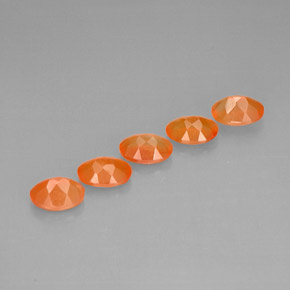 Carnelian Gemstone in 7 x 5 mm (calibrated) Size for Sale, Carnelian Stone in Orange Color