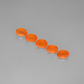 3.48 ct Orange Carnelian Gemstone, Carnelian Gem in Oval Facet Shape for Sale.