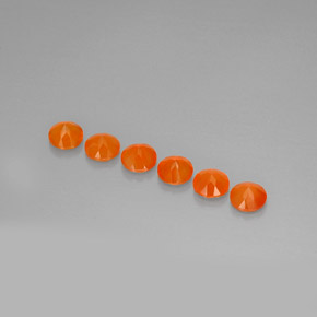Carnelian Gemstone in 5 mm (calibrated) Size for Sale, Carnelian Stone in Orange Color