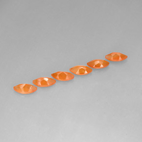Carnelian Gemstone in 8 x 4 mm (calibrated) Size for Sale, Carnelian Stone in Orange Color