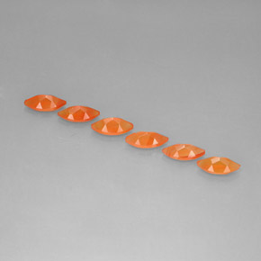Carnelian Gemstone in 8 x 4 mm (calibrated) Size for Sale, Carnelian Stone in Orange Color