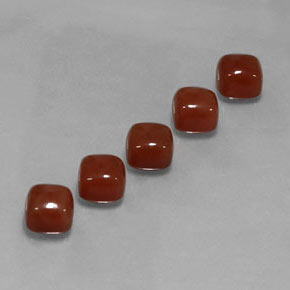 7.62 ct Orange Carnelian Stone, Natural Carnelian in Cushion Cabochon Shape for Sale
