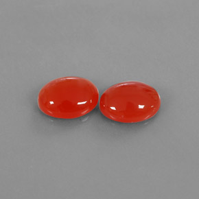 4.96 ct Orange Carnelian Gemstone, Carnelian Gem in Oval Cabochon Shape for Sale.