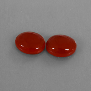 4.81 ct Orange Carnelian Gemstone, Carnelian Gem in Oval Cabochon Shape for Sale.