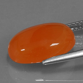 Carnelian Gemstone in 14 x 10 mm (calibrated) Size for Sale, Carnelian Stone in Orange Color